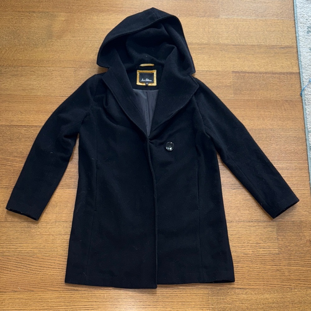 Sam Edelman Wool Hooded Down Jacket